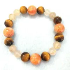 お金が集まる特集(ฅ¥∀¥)稀少石リチオフィライト&タイガーアイ&ルチル ブレス