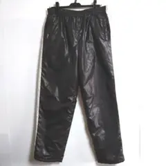 A179　L.R.STYLE　中綿ナイロンパンツ　L　濃茶　サイドライン