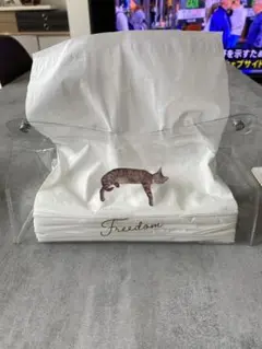 猫デザイン ティッシュボックス