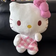 ハローキティ LL ぬいぐるみ ピンクチェック Ver. - メルカリ