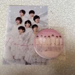 新品未開封 なにわ男子 缶バッジ First Love アルバム特典