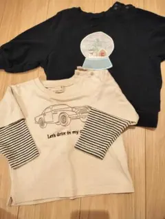 【セット売り】プティマイン カットソー トレーナー ベビー服 80cm