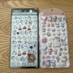 【正規品】　ボンボンドロップシール　mini コットンパフィシール　スヌーピー