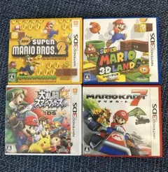 3DS ソフト Newスーパーマリオブラザーズ2 マリオカート7 スマブラ