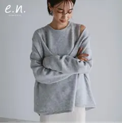 エバーネイビー　evernavy ニット　ノースリーブ　長袖　セット