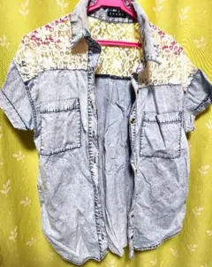 INGNI　レース　デニムシャツ