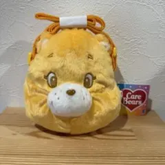 ⭐︎ケアベア⭐︎フェイスがまぐち⭐︎イエロー⭐︎ぬいぐるみショルダー⭐︎