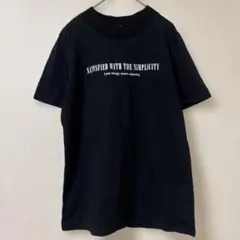 ZARA BASIC ロゴ 半袖 Tシャツ ブラック トップス S 異素材切替のサムネイル