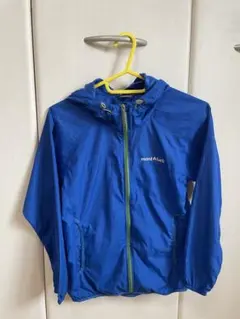 mont-bell キッズ ウインドブレーカー130cm 青