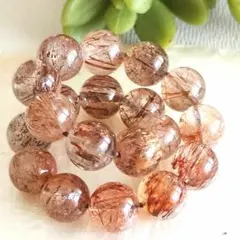 高品質□美品□キラキラ□天然石濃厚オレンジルチルスーパーセブン約