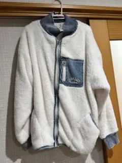 ホワイト ジャケットモコモコ Lサイズ