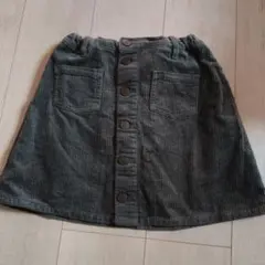 グレー コーデュロイ スカートМ