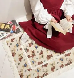 【新品未使用！非売品】bear and bear Jacquard rug