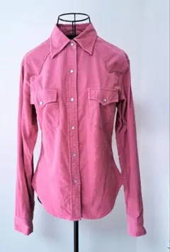 SOMETHING ウエスタンシャツ コーデュロイ レディースMくびれシルエット