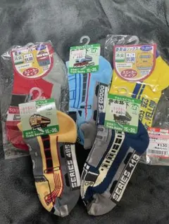 電車の靴下　5足セット　15-20㎝