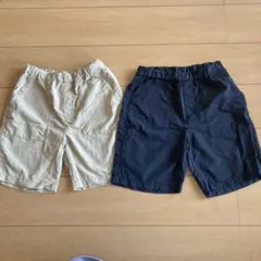 ユニクロ　半ズボン⭐︎ハーフパンツ 140 2点セット