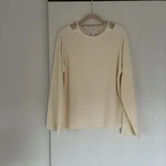 【すぐ発送】エヘカソポ　カットソー　ロンT オフホワイト長袖