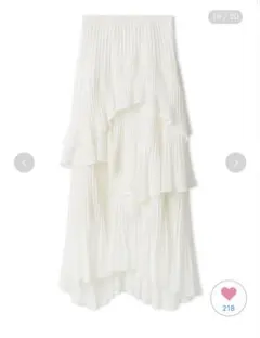 SNIDEL Sustainableプリーツティアードスカート