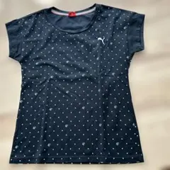 PUMA ドット柄 半袖Tシャツ ブラック　Mのサムネイル