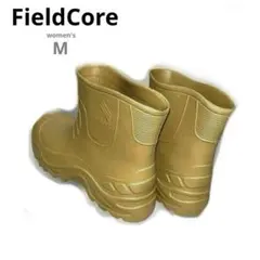 FieldCore黄土色レインシューズ 24〜25相当EEEレディースメンズ長靴