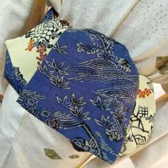 大人の兵児帯半幅帯ハンドメイド澪No2478着物リメイク正絹縮緬