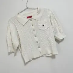 【POLOBCSコラボ】ポロカーデニットトップス ダズリン
