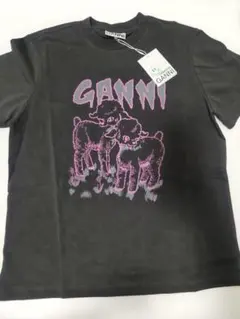 GANNI 子犬グラフィック Tシャツ Sサイズ 新品タグ付きのサムネイル