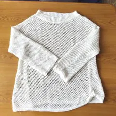 SIMPLE LIFE 麻ニット ホワイト Mのサムネイル