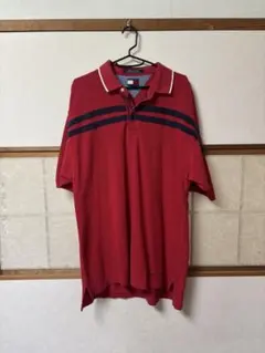 超レア⭐️TOMMY HILFIGER ストライプポロシャツレッドトミー90s古着