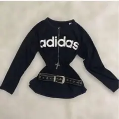 00s y2k adidas ロゴ　ピチT スポーツmix 海外girl