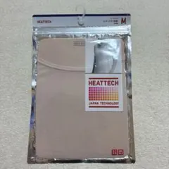 【新品未使用】ユニクロヒートテック　UネックTシャツ半袖　Mサイズ　ピンク