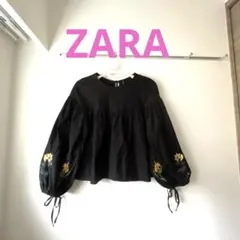 ZARA ザラ　シャツ　刺繍　長袖のサムネイル