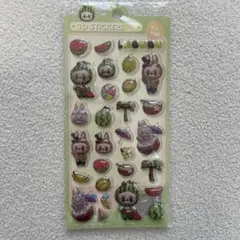 LABUBUラブブ 3Dステッカー シール 海外製　スイカ