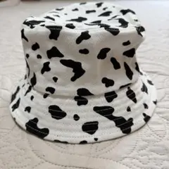 牛柄 バケットハット　フリーサイズ