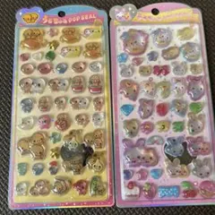 なっとうちゃん フワフワらびちゃん うるちゅるPOPSEAL