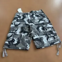 メンズ。迷彩 カーゴショートパンツ