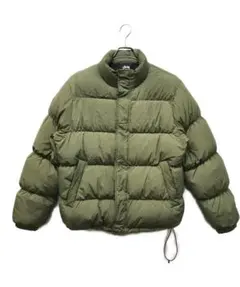 Stussy オリーブグリーン ダウンジャケット - メルカリ