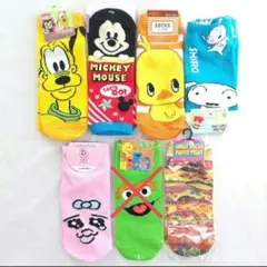【6足セット】キャラクターソックス スニーカーソックス ディズニー 他のサムネイル