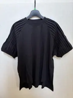 classicalelf 袖山タックラグラン半袖Tシャツ　S 黒のサムネイル