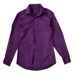 【UKブランド】Ben Sherman 無地シャツ S パープルのサムネイル