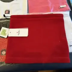 値引き！Conte of Florence 赤 ネックウォーマー、ユニセックス