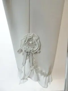 26SS スーパービューティー 花レースビジューハイテンションパンツ 44