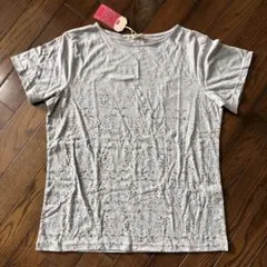 TOPVALU 半袖Tシャツ グレー 花柄