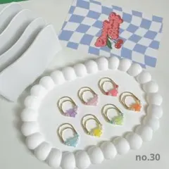 no.30 星のミニペーパークリップ バインダー貯金 ハート型のブックマーク付