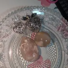 花瑪瑙　天然石　ペンダントトップ　スフィア
