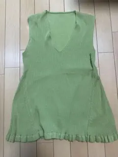ADEAM ノースリーブ ニット トップス グリーン サイズ0のサムネイル