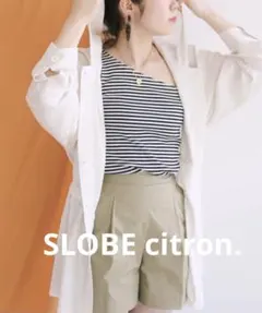 SLOBE citron. サテンフードブルゾンのサムネイル