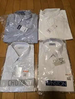 【新品未使用】長袖Yシャツ4点セット(サイズM40-78)