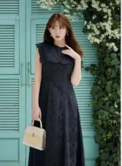 SNIDEL♡オーバーショルダー ジャカード ワンピース - メルカリ