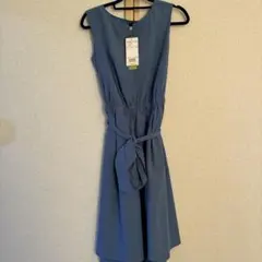 BEAMS HEART ノースリーブワンピース ブルーのサムネイル